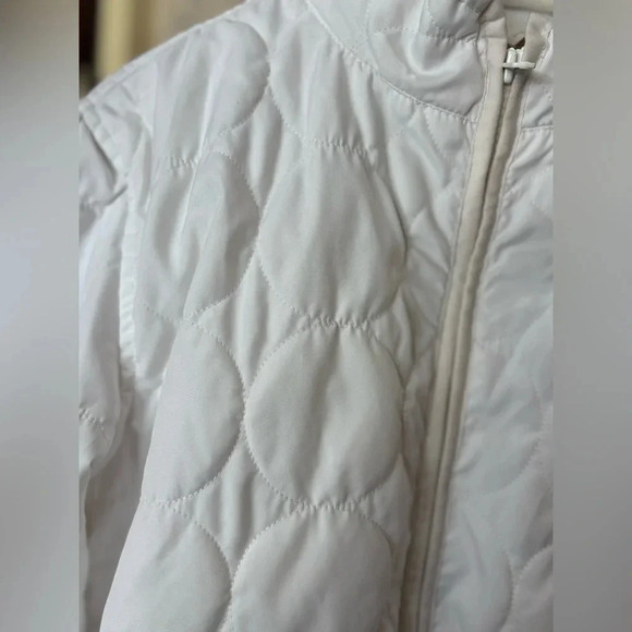 Gap White Lightweight Puffy Puffer Jacket Size Small - Picture 3 of 16